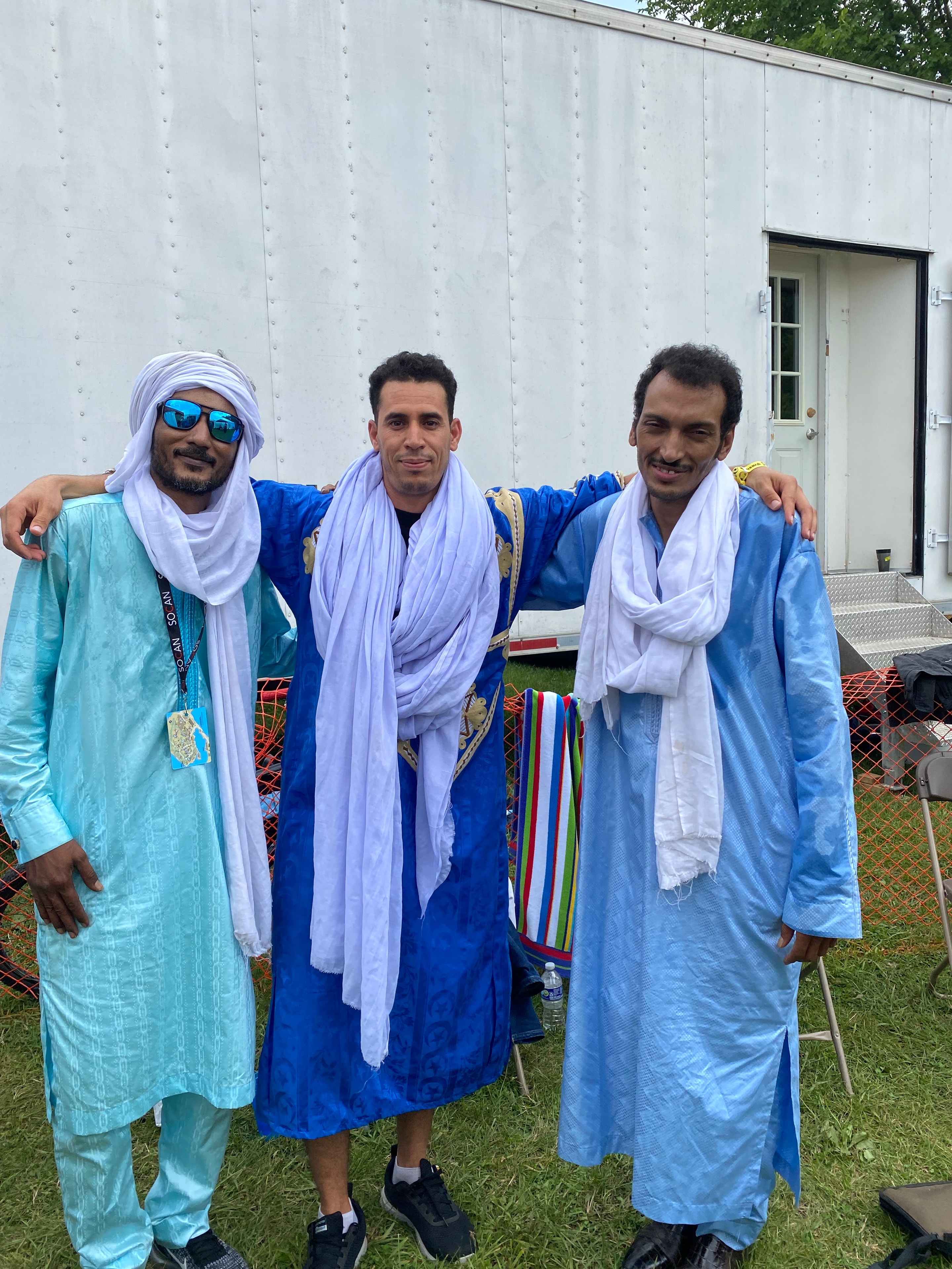 Hussain in traditional Moroccan attire at a cultural event